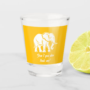 White Elephant Gag Gift Shot Glass