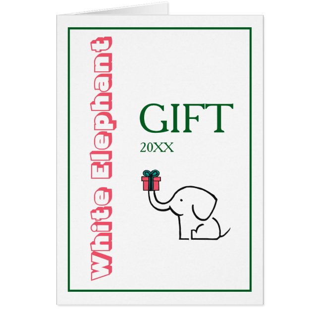 White Elephant Gift Exchange Christmas Party (Front)