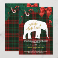 White Elephant Gift Exchange Invitation