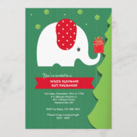 White Elephant Gift Exchange Party Invitation