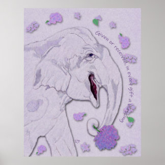 White Elephant Gift Poster