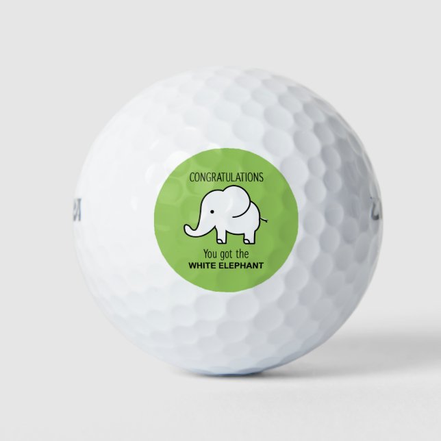 White Elephant Golf Balls (Front)