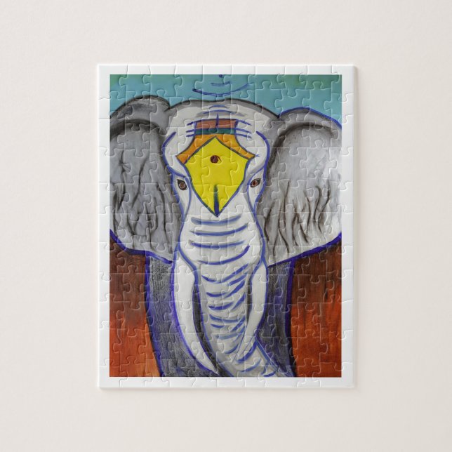 White Elephant Jigsaw Puzzle (Vertical)