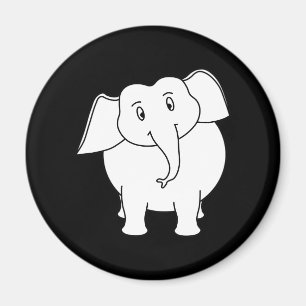 White Elephant. Magnet