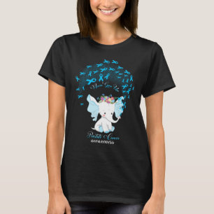 White Elephant Never Give Up Prostate Cancer T-Shirt