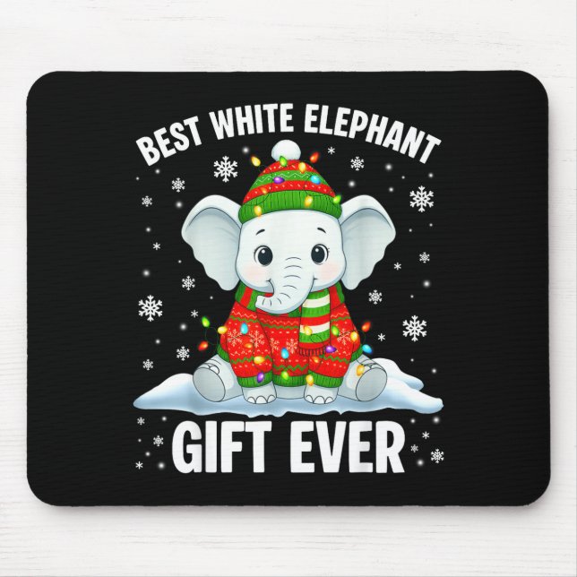 White Elephant Pjs For Adults Under 15 20  Mouse Mat (Front)