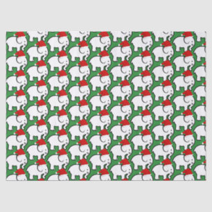 White Elephant Santa Hat Tissue Paper