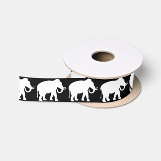 White Elephant Satin Ribbon