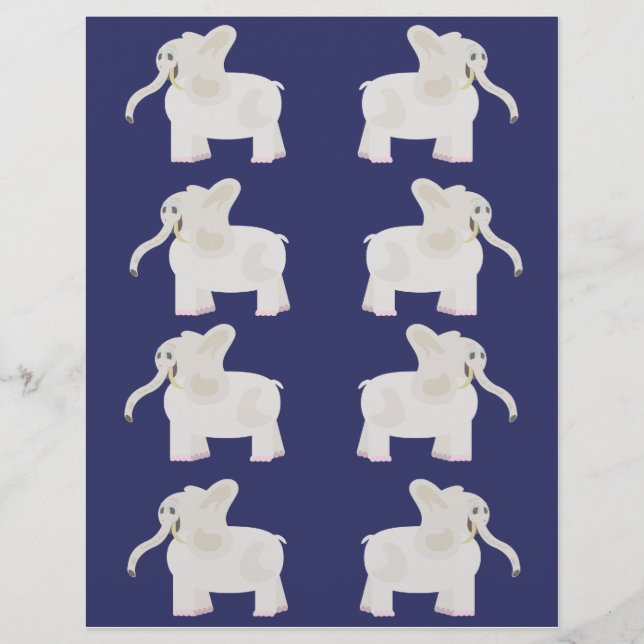 White Elephant Wrapping Sheets Flyer (Front)