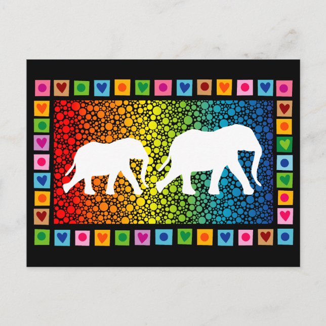 White Elephants Postcard (Front)
