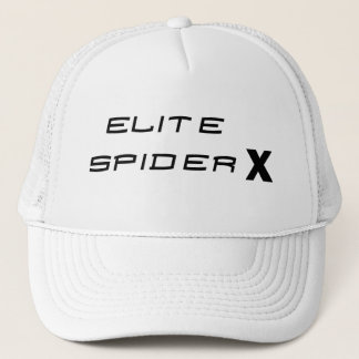 White Elite Spider X Trucker Hat