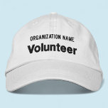 White Embroidered Volunteer Hat Adjustable Cap<br><div class="desc">Easily personalise this Alternative Apparel white volunteer hat with your own custom text. You can also customise it with your logo or other image. This chino twill cap style is 100% cotton. The "Flexfit Wool Cap" style have options to add your embroidery on the sides and back. Adjustable unisex style...</div>