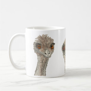 White Emu Bird Cup Mug