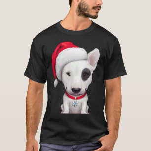White English Bull Terrier with a Black Eye Patch T-Shirt
