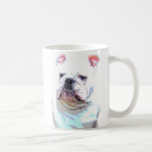 White English Bulldog 2 mug