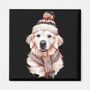 White English Cream Golden Retriever Mom Dog Puppy Magnet