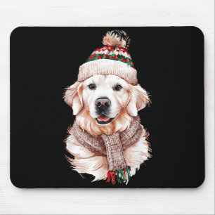 White English Cream Golden Retriever Mom Dog Puppy Mouse Mat