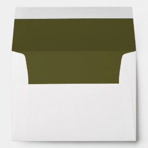 White Envelope, Hunter Green Liner Envelope