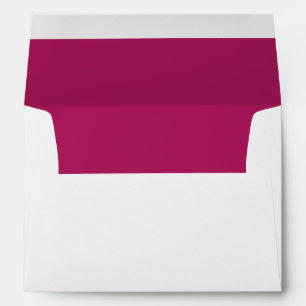 White Envelope, Magenta Lined Envelopes