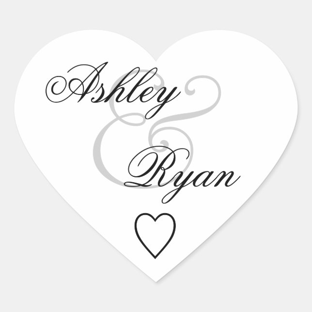 White Envelope Seal Wedding (Front)