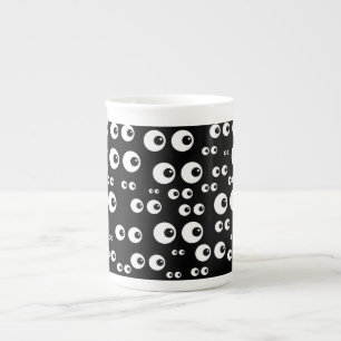 White Eyes/Black Background Speciality Mug
