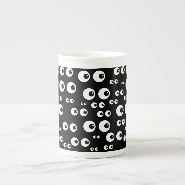 White Eyes/Black Background Speciality Mug (Front)