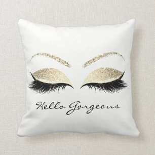 White Eyes Makeup Lash Hello Gorgeous Gold Spark Cushion