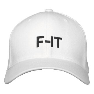 white  F-IT hat