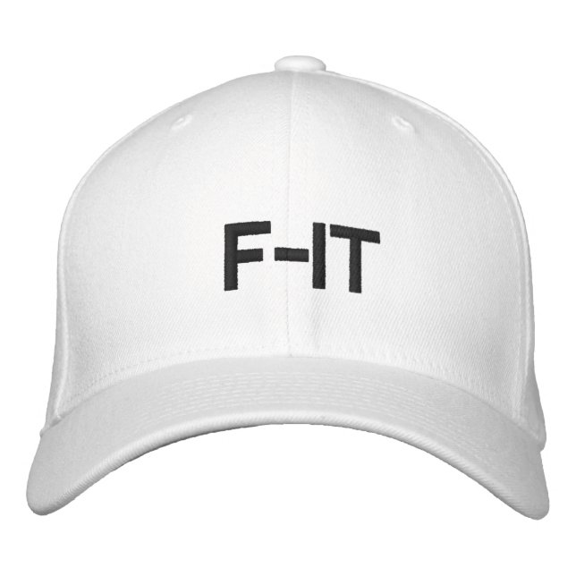 white  F-IT hat (Front)