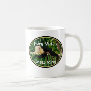 White Face Monkey, Pura Vida, Costa Rica Coffee Mug