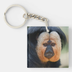 White-faced Saki Key Ring