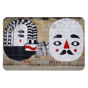 White Faces Magnet