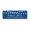 White Fairy Lights | Blue Return Address Label