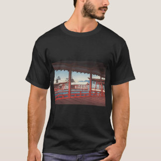 White fall birch trees with autumn leaves in backg T-Shirt