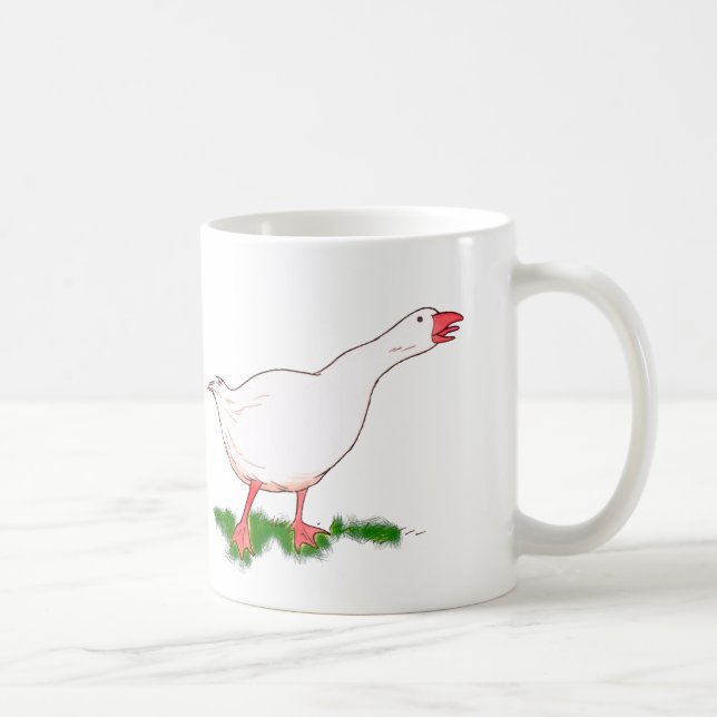 white farm goose coffee mug (Right)
