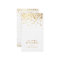 White | Faux Gold Foil Confetti Dots Vetical