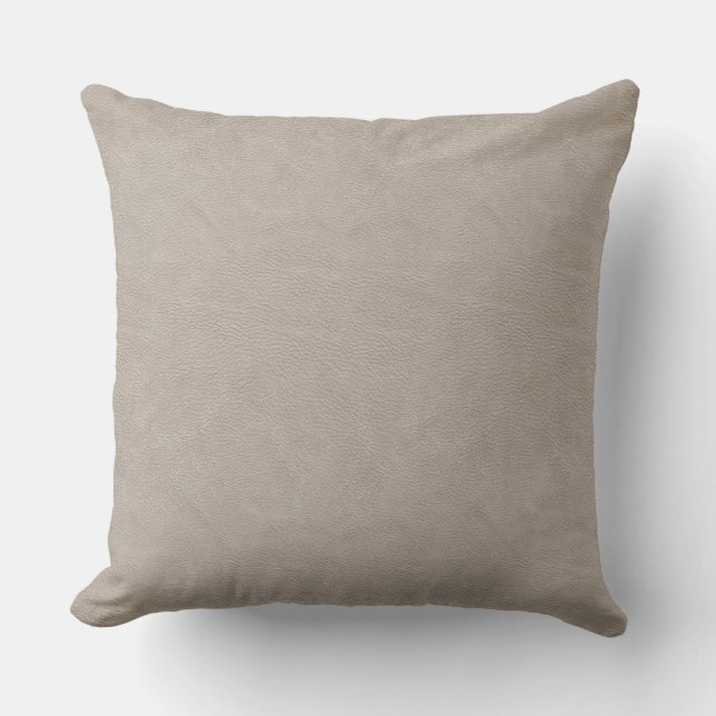 White Faux Leather Cushion (Front)