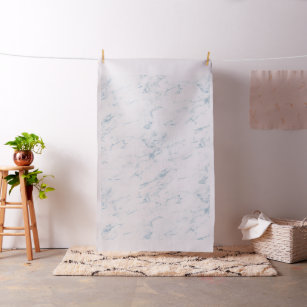 White faux marble fabric