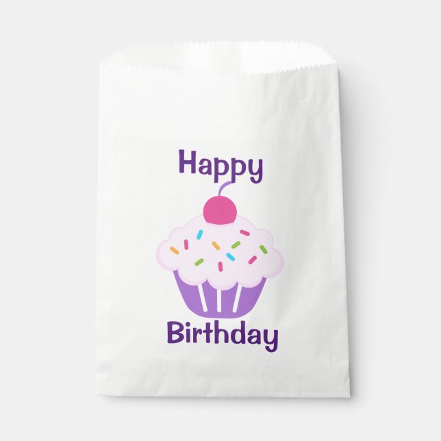 White Favour Bag/Cupcake Bags (Front)