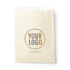 White Favour Bags Custom Company Logo Branded