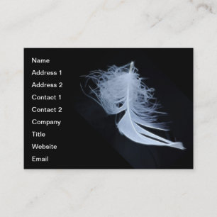White feather - angelic by nature business card