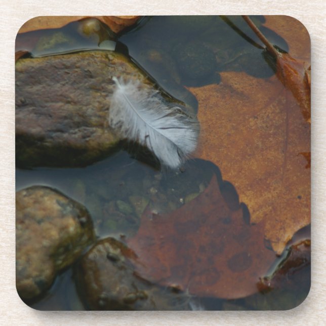 White Feather Coaster (Front)