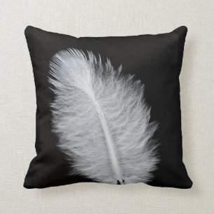 White feather cushion