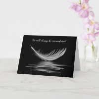 White Feather On Water Sympathy