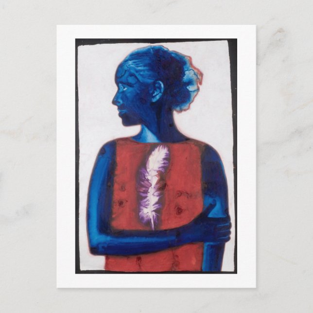 White Feather Postcard (Front)