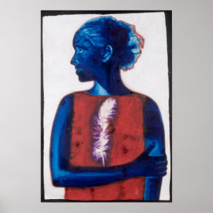 White Feather Poster