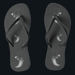 White Feather with Pigeon Bird  Flip Flops<br><div class="desc">White Feather with Pigeon Bird</div>