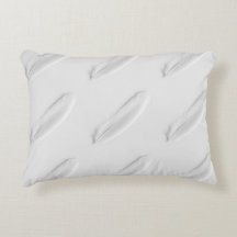 White Feathers Bird Elegant Pillow