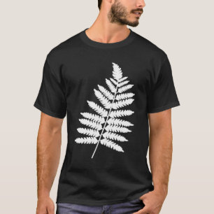 white Fern leaves I love nature garden gardening T-Shirt