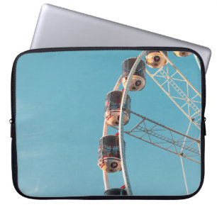 White ferries wheel in the morning laptop sleeve